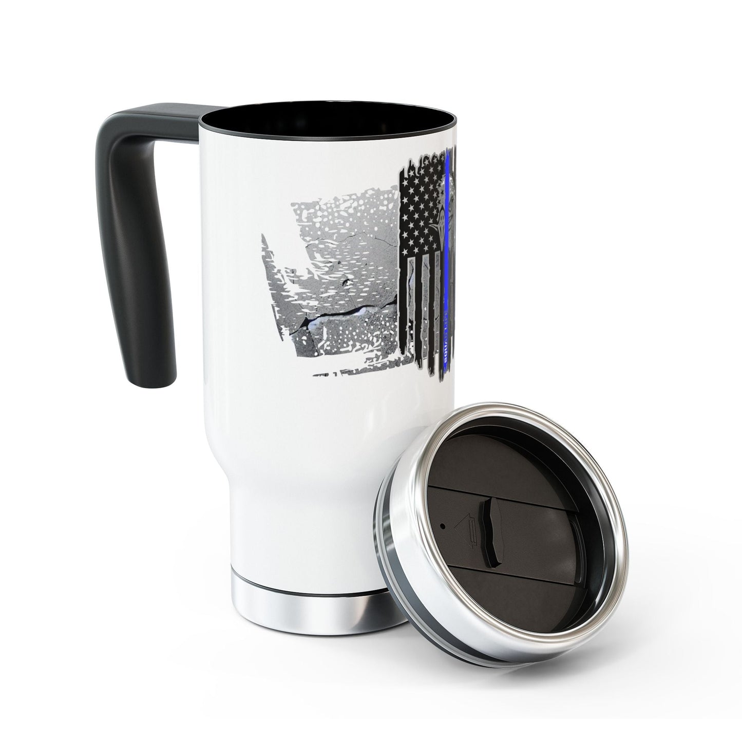 Police Blackout Stainless Steel Travel Mug