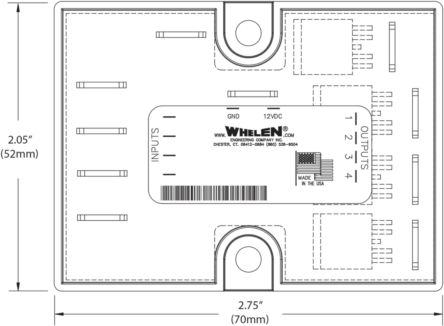 Whelen Four Outlet, Four Channel LED Flasher