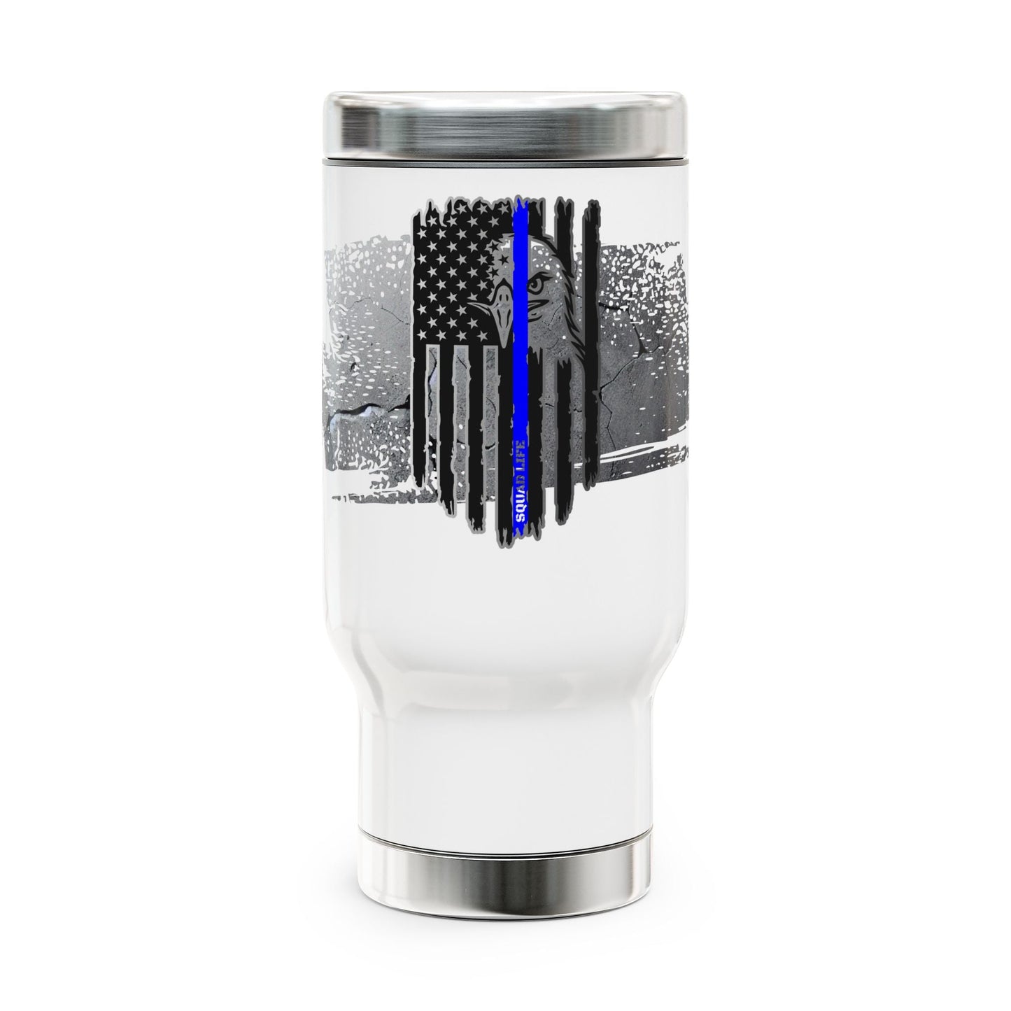 Police Blackout Stainless Steel Travel Mug