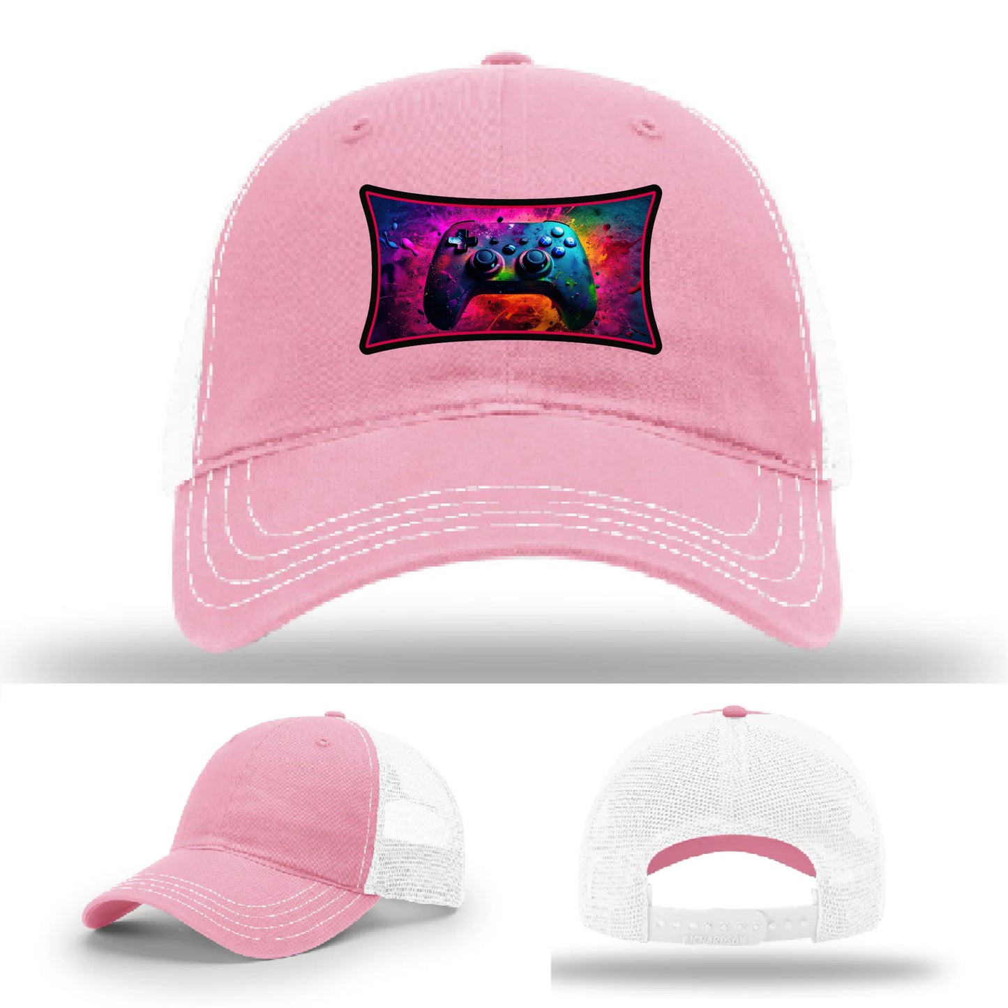 Next Level Gamer Leather Patch Hat Controller Graphic