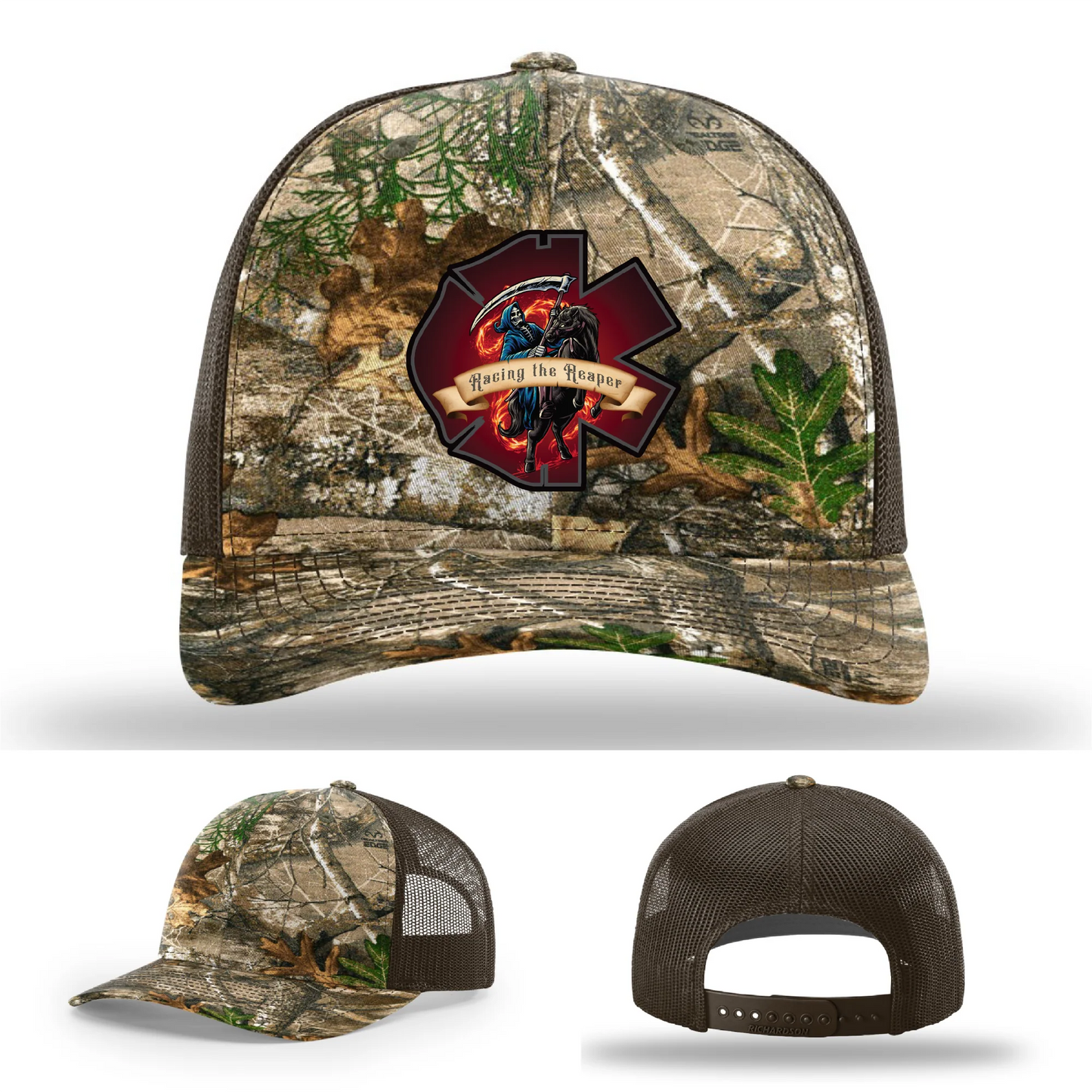 Fire and EMS Reaper Leather Patch Hat