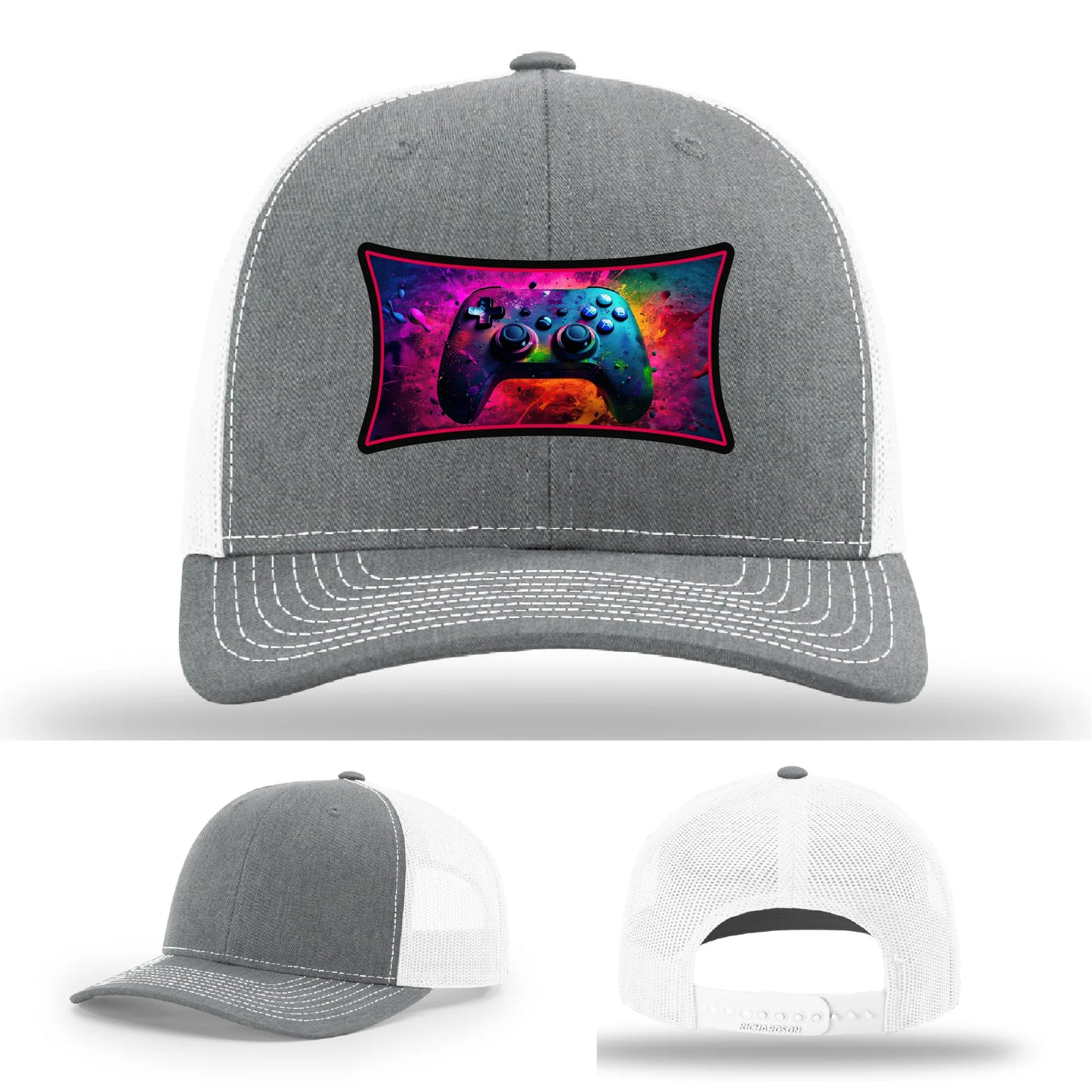 Next Level Gamer Leather Patch Hat Controller Graphic