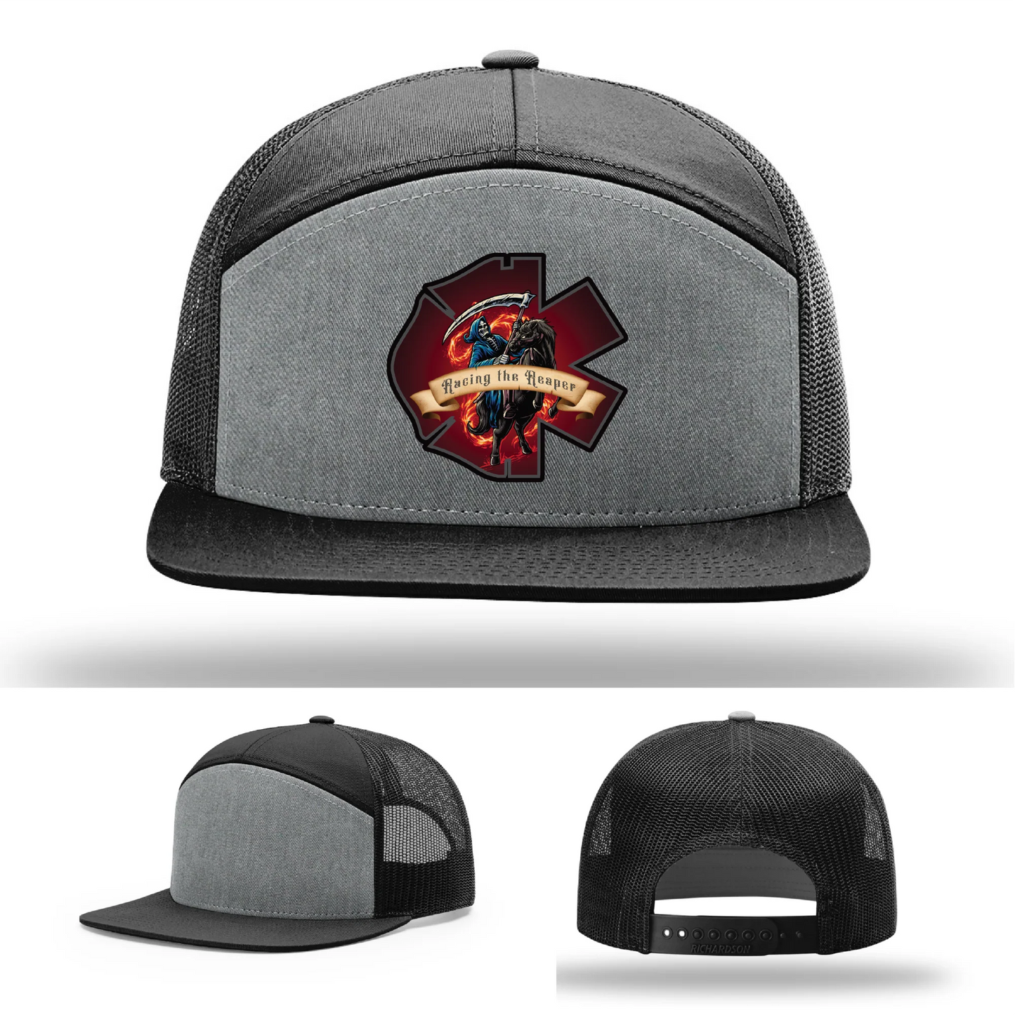 Fire and EMS Reaper Leather Patch Hat