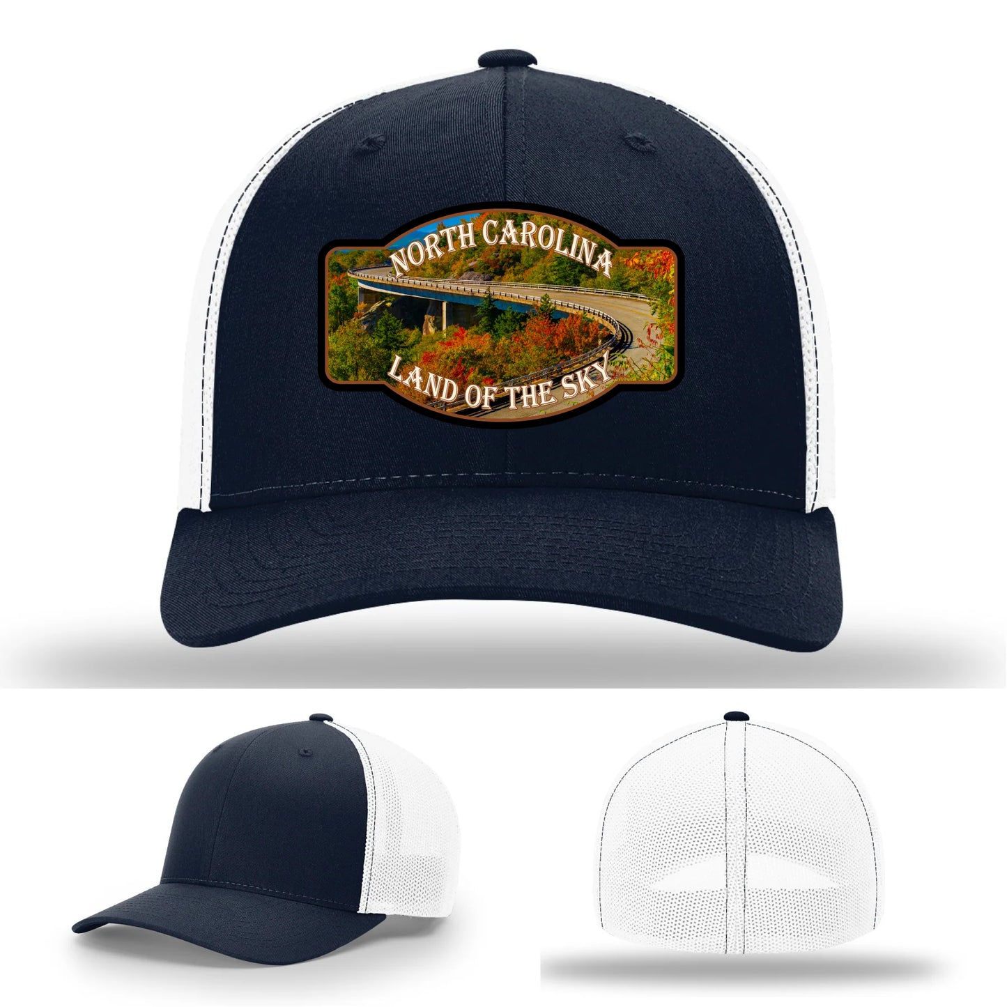 Land of the Sky Leather Patch Hat North Carolina