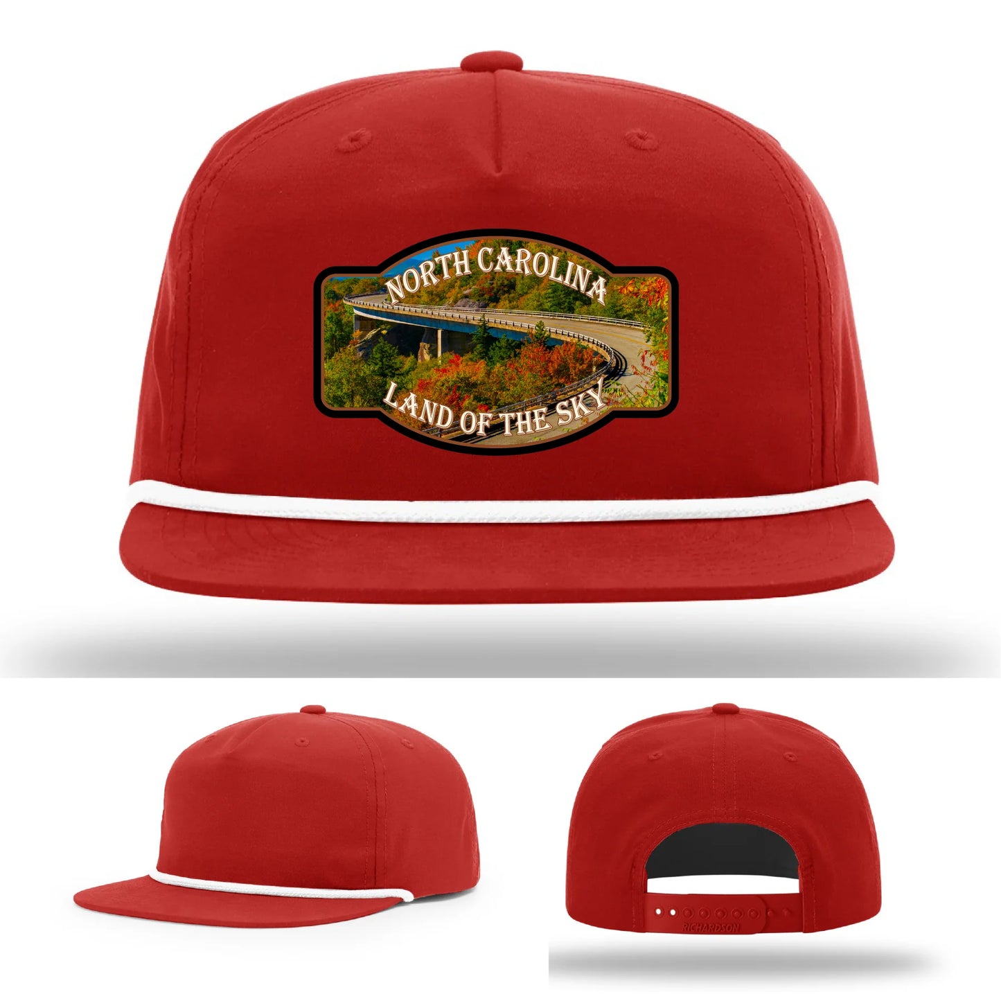 Land of the Sky Leather Patch Hat North Carolina