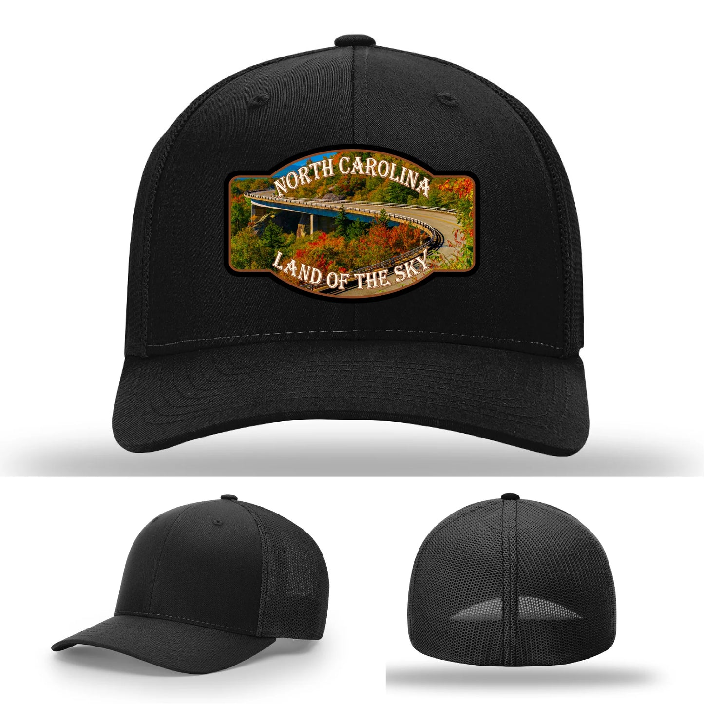 Land of the Sky Leather Patch Hat North Carolina