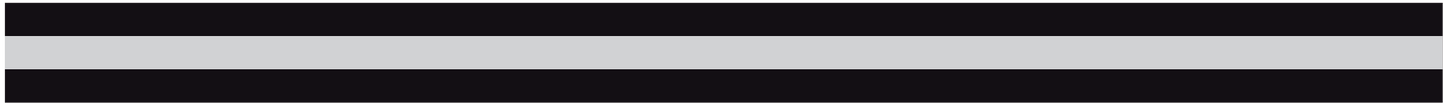 BLACK & GREY TRIPLE STRIPE REFLECTIVE HELMET TRIM
