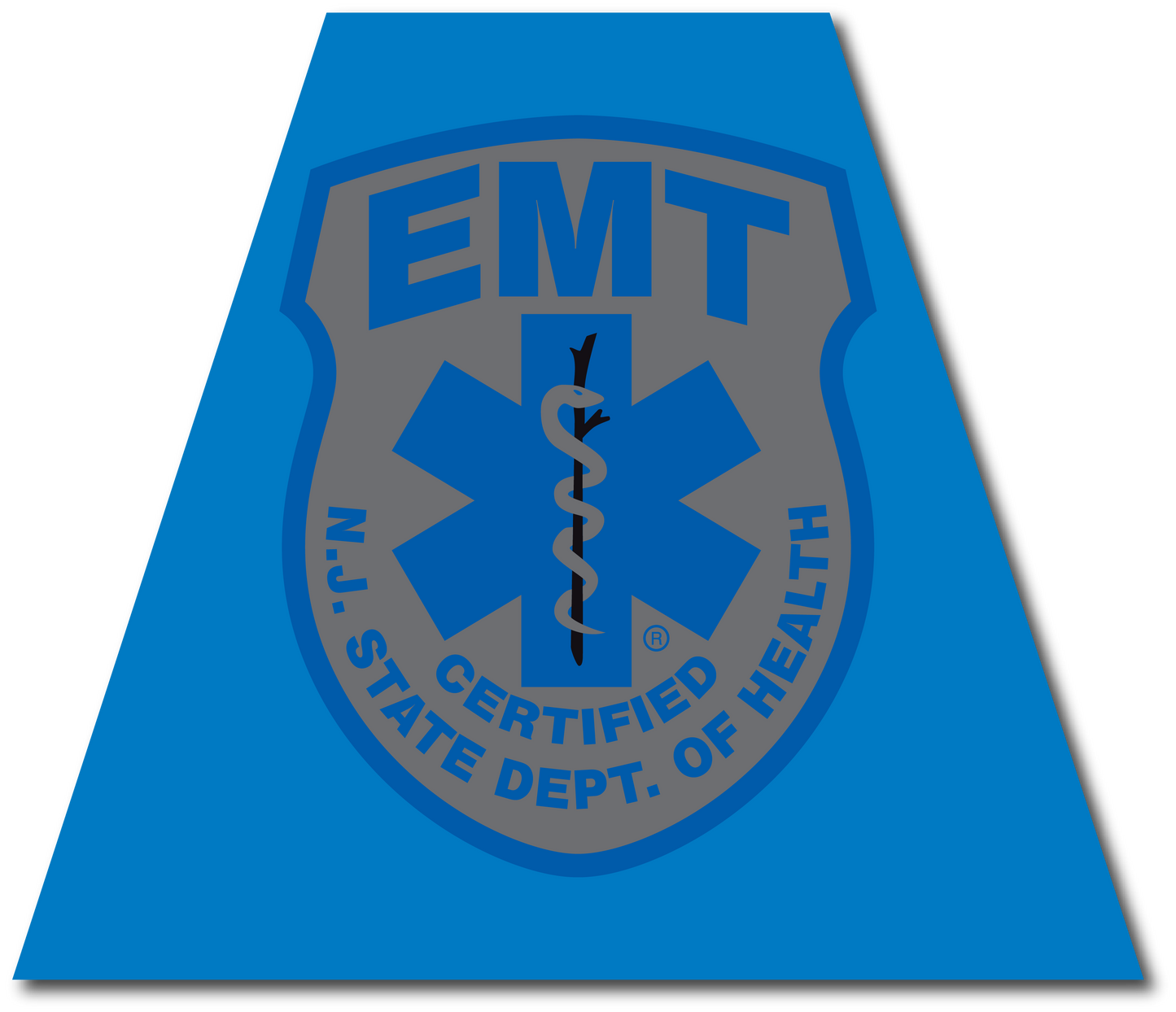 NEW JERSEY SUBDUED EMT REFLECTIVE HELMET (TET) TETRAHEDRON