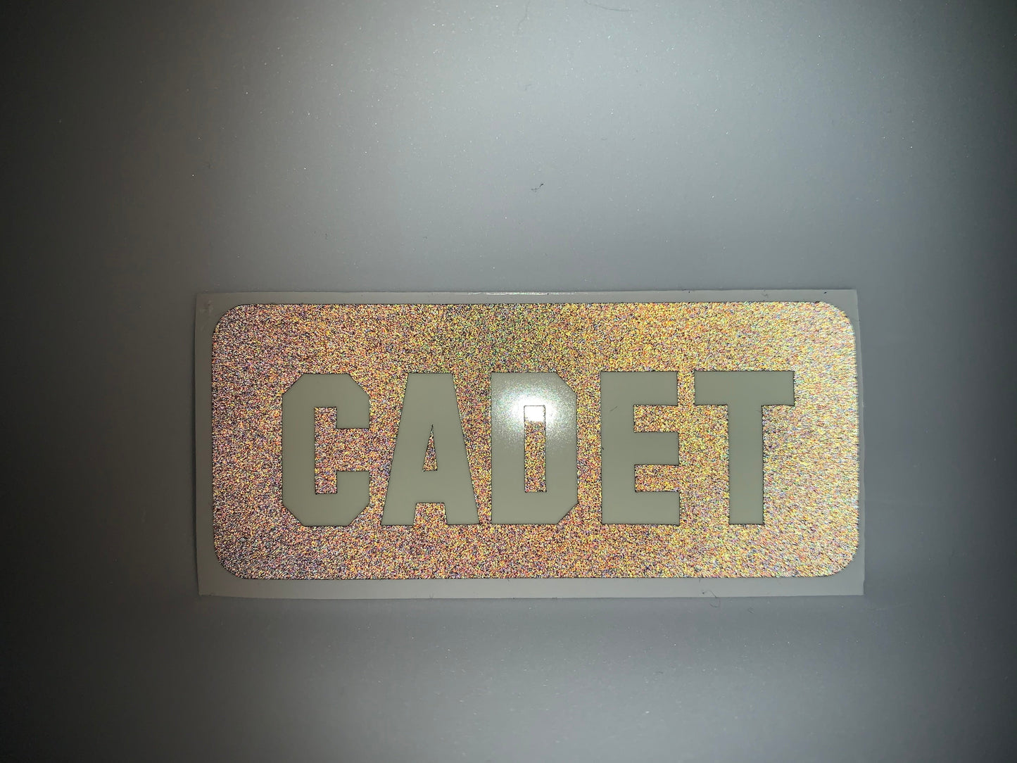 CADET REFLECTIVE GLOW IN THE DARK HELMET DECAL