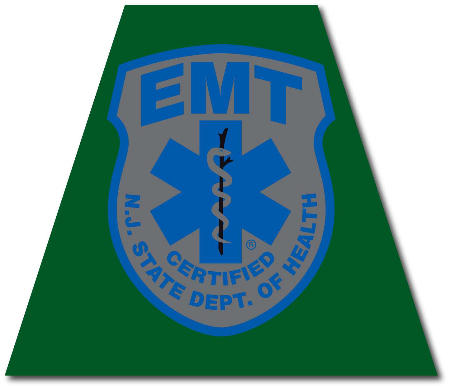 NEW JERSEY SUBDUED EMT REFLECTIVE HELMET (TET) TETRAHEDRON