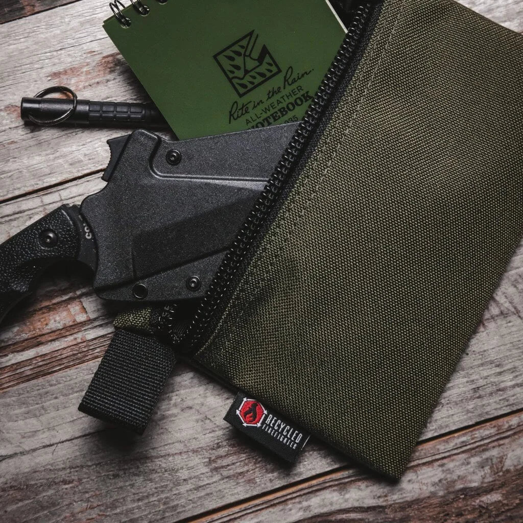 Flat Zippered Gear Pouch - Medium