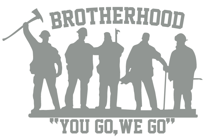 BROTHERHOOD YOU GO WE GO WINDOW DECAL