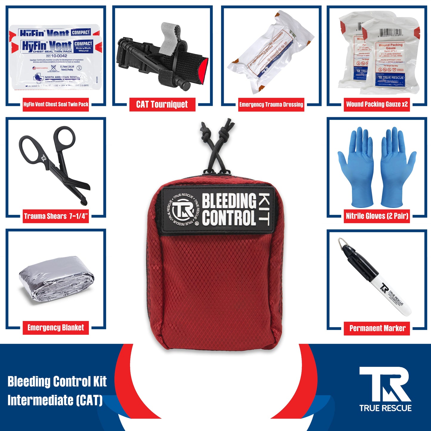 Bleeding Control Kit by True Rescue