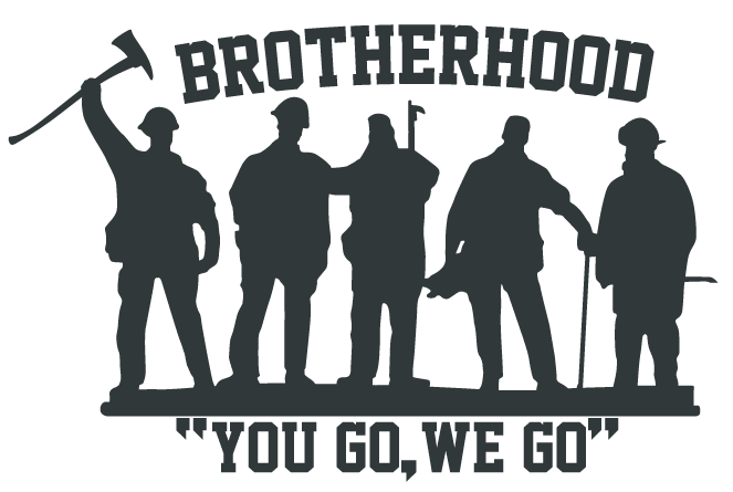BROTHERHOOD YOU GO WE GO WINDOW DECAL