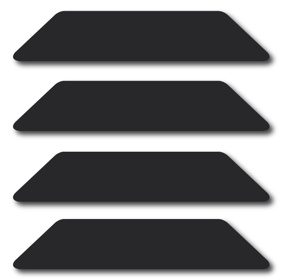 REFLECTIVE BULLARD WILDLAND HELMET STRIPS 4 PACK (MULTIPLE COLORS)