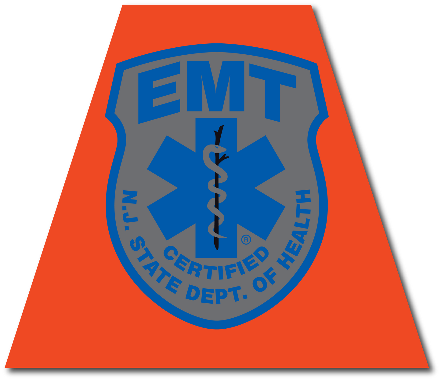 NEW JERSEY SUBDUED EMT REFLECTIVE HELMET (TET) TETRAHEDRON