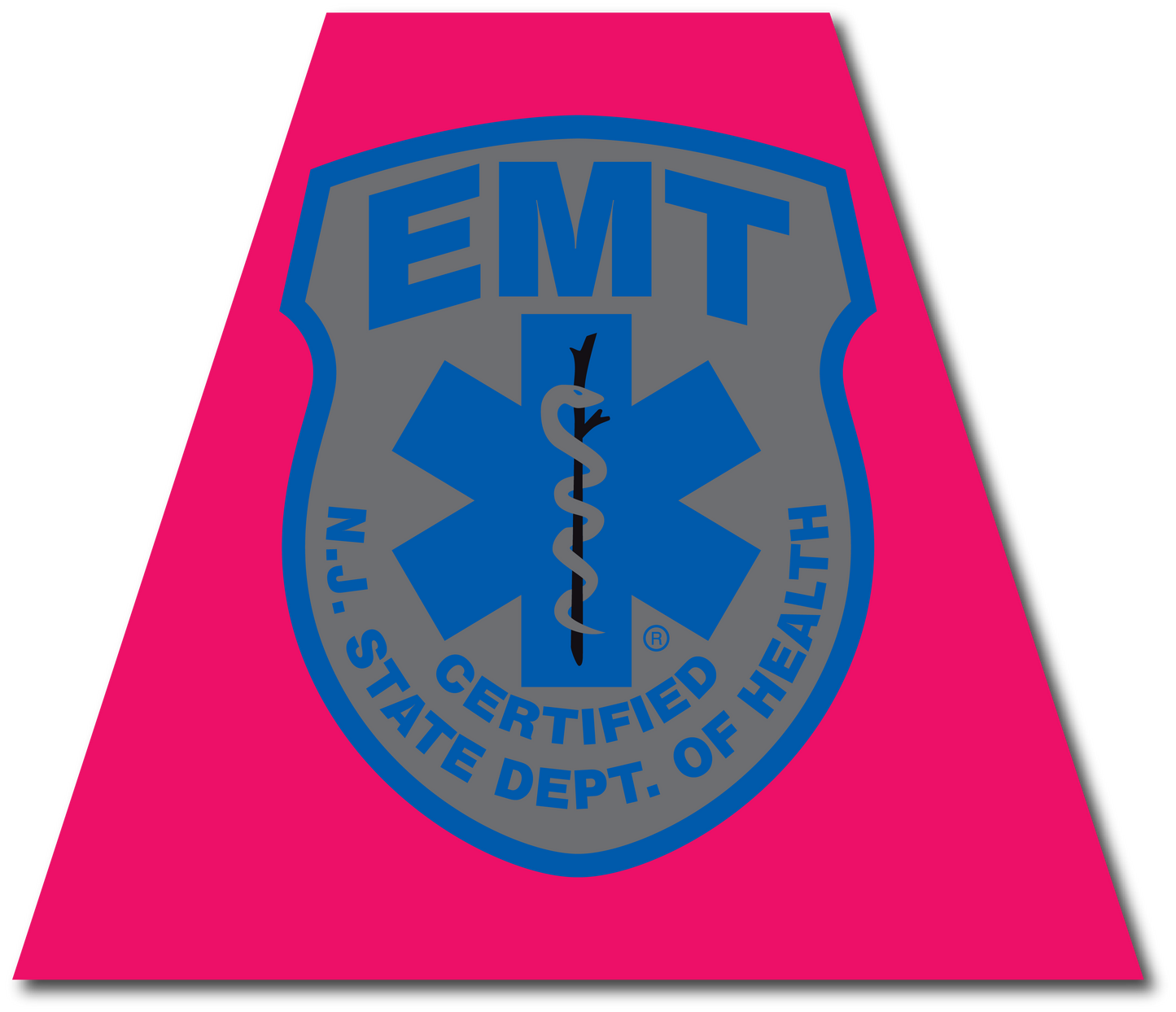 NEW JERSEY SUBDUED EMT REFLECTIVE HELMET (TET) TETRAHEDRON
