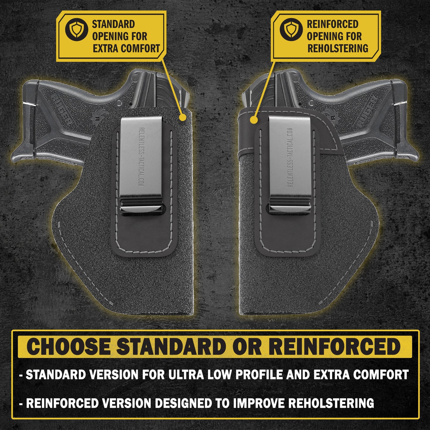 The Ultimate Suede Leather IWB Holster - Small Size | Fits Ruger LCP, LCP2, Sig P238, P290, S&W Bodyguard .380 and Most .380's - Lifetime Warranty - Made in USA