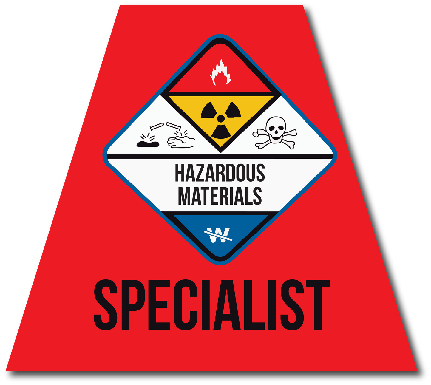 HAZMAT SPECIALIST REFLECTIVE HELMET (TET) TETRAHEDRON