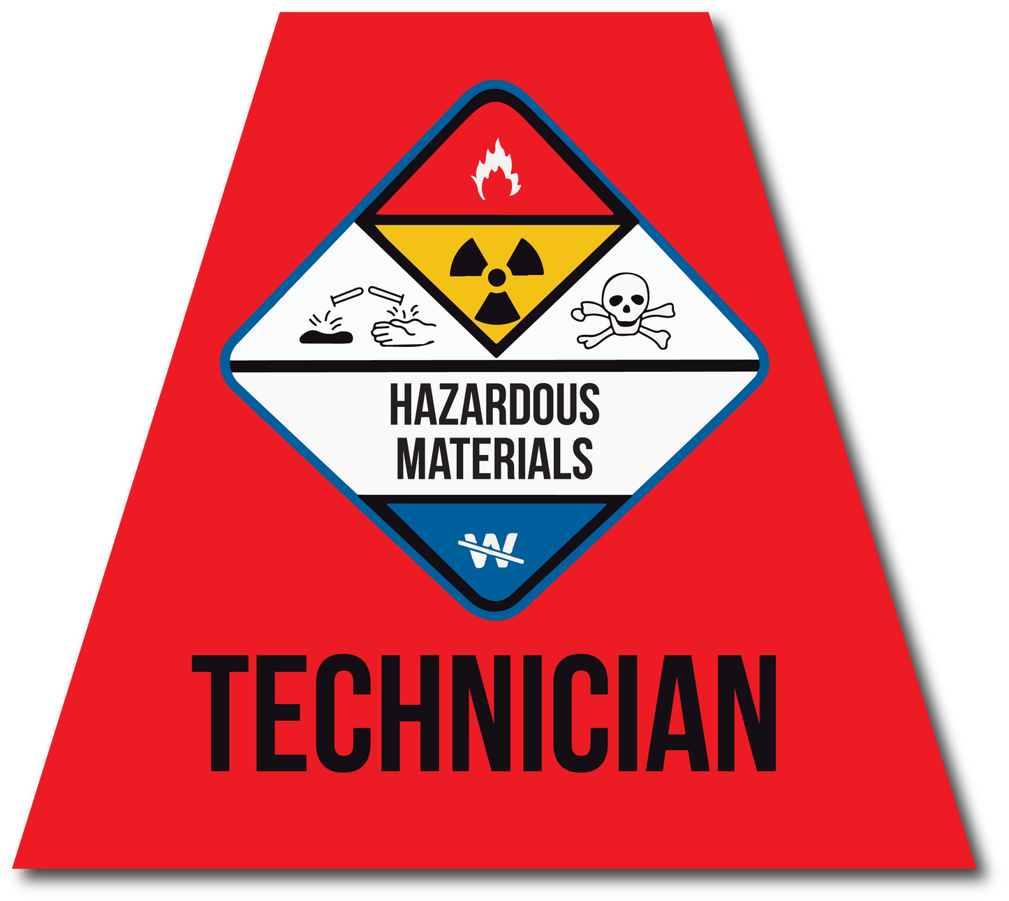 HAZMAT TECHNICIAN REFLECTIVE HELMET (TET) TETRAHEDRON