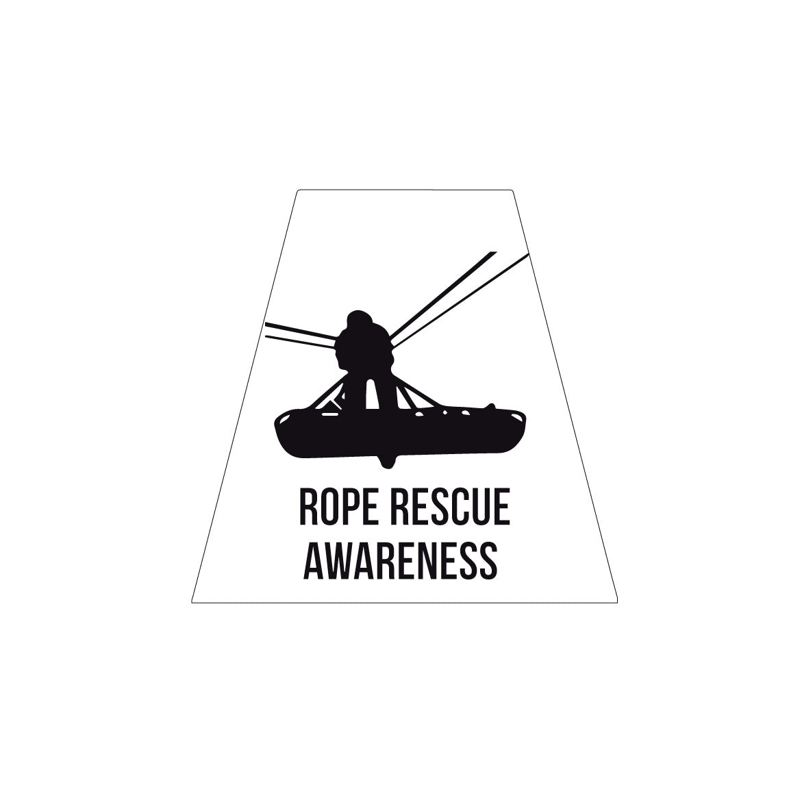 ROPE RESCUE AWARENESS REFLECTIVE HELMET (TET) TETRAHEDRON