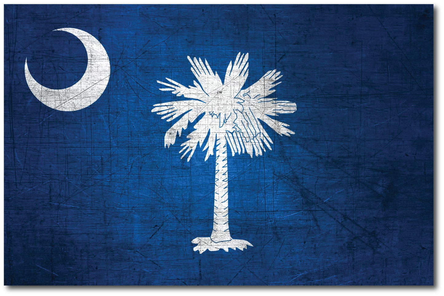 SOUTH CAROLINA FLAG REFLECTIVE HELMET DECAL