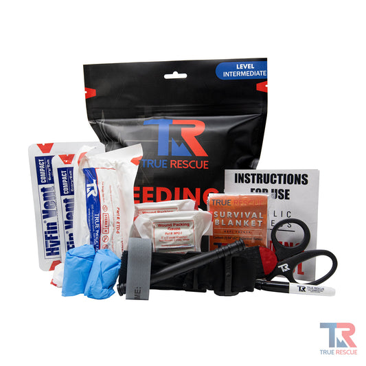 Bleeding Control Kit by True Rescue - Mylar