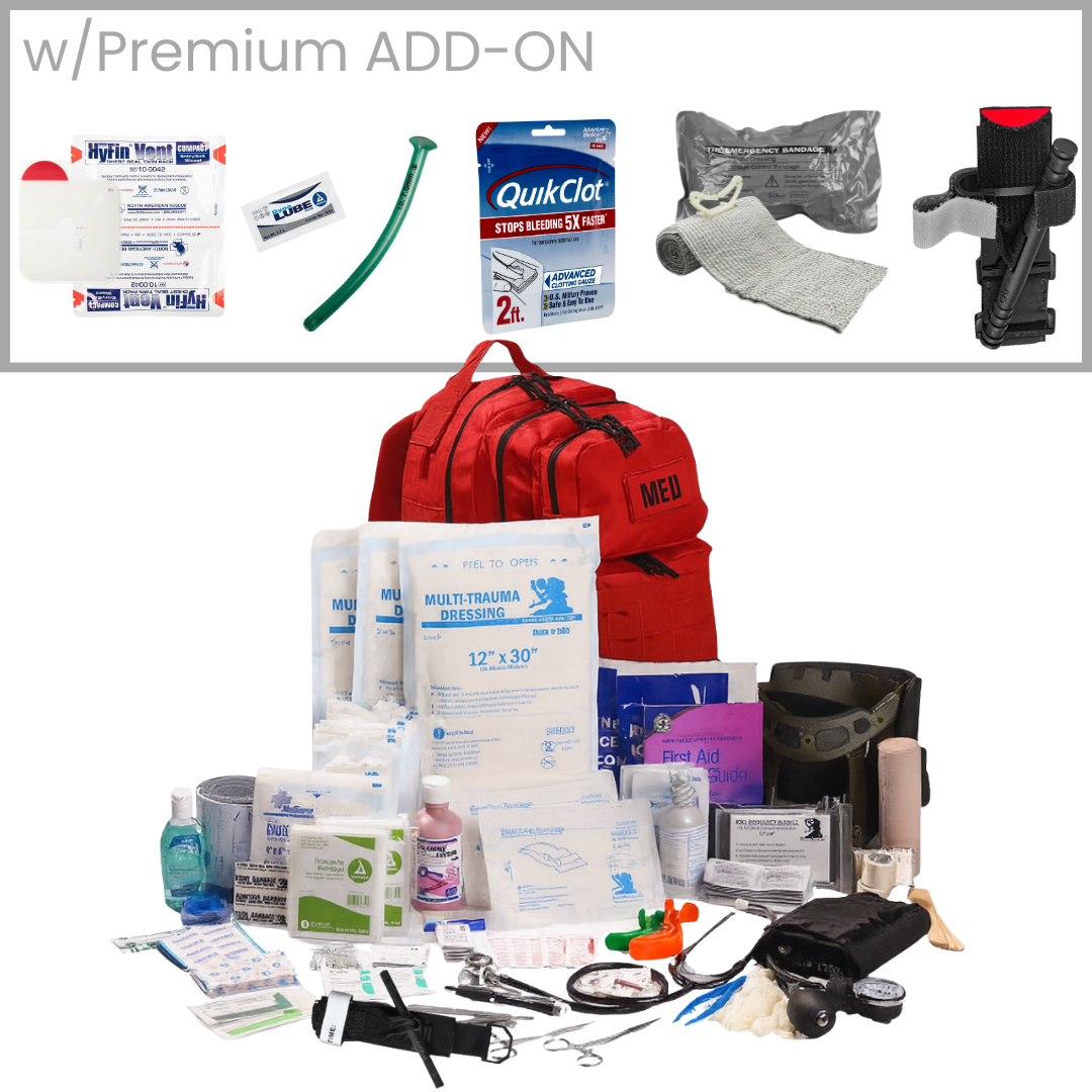 Tactical Trauma & First Aid Backpack w/Adv Bleeding Control
