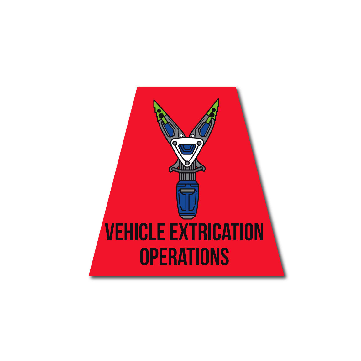 VEHICLE EXTRICATION OPERATIONS REFLECTIVE HELMET (TET) TETRAHEDRON
