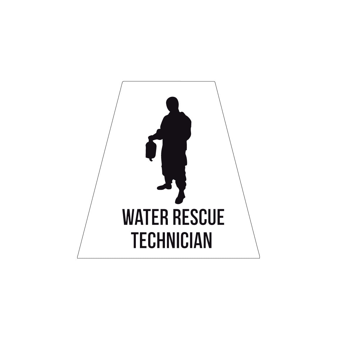 WATER RESCUE TECHNICIAN REFLECTIVE HELMET (TET) TETRAHEDRON