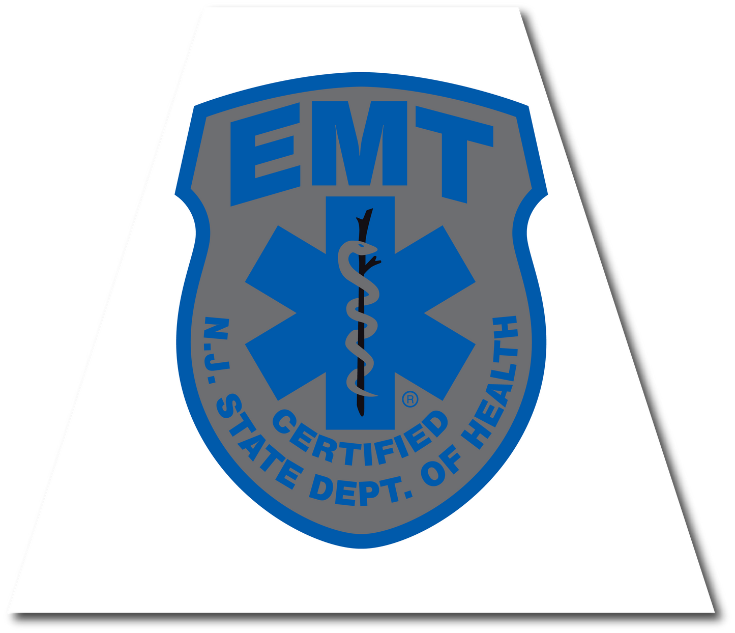 NEW JERSEY SUBDUED EMT REFLECTIVE HELMET (TET) TETRAHEDRON