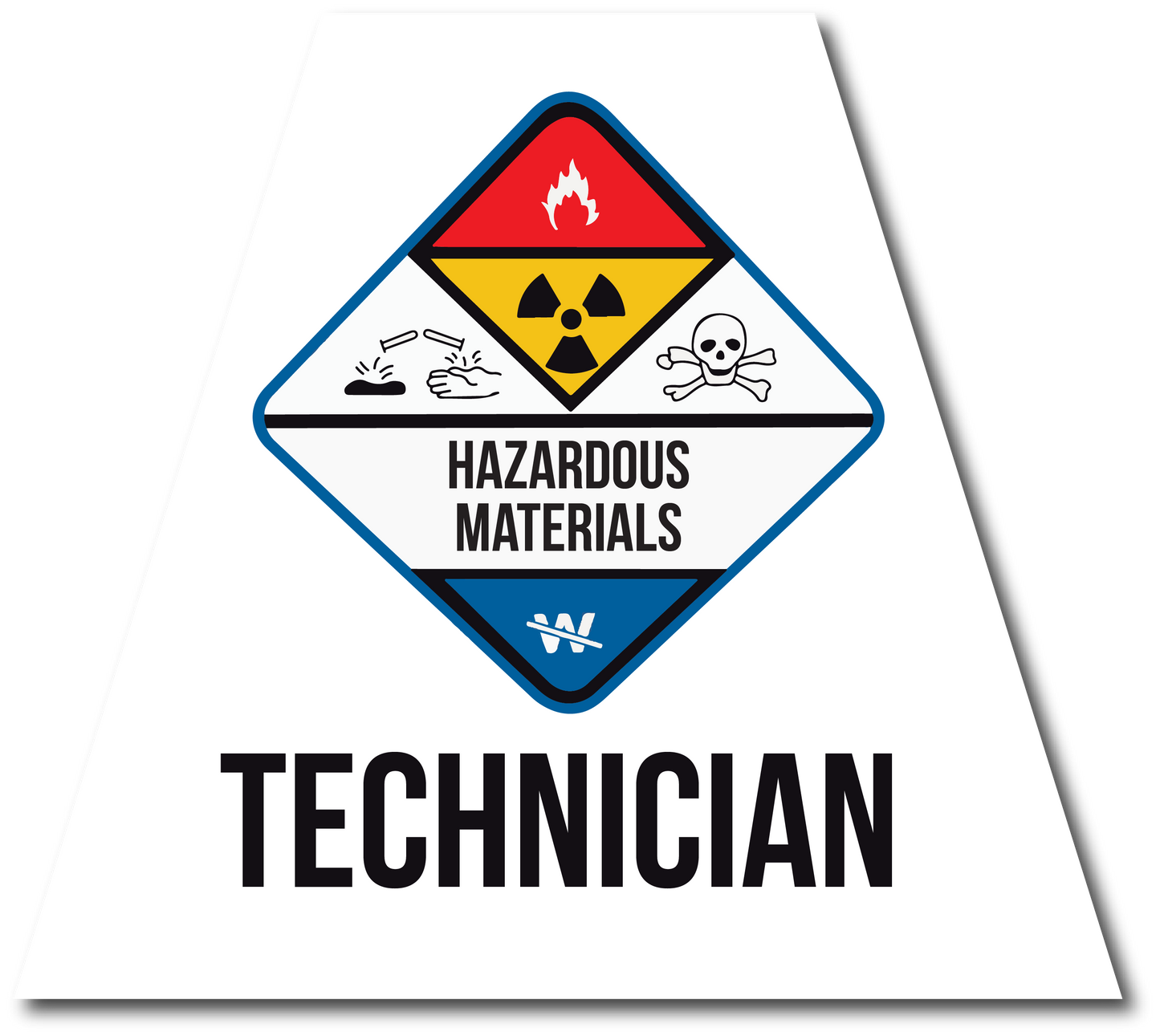 HAZMAT TECHNICIAN REFLECTIVE HELMET (TET) TETRAHEDRON