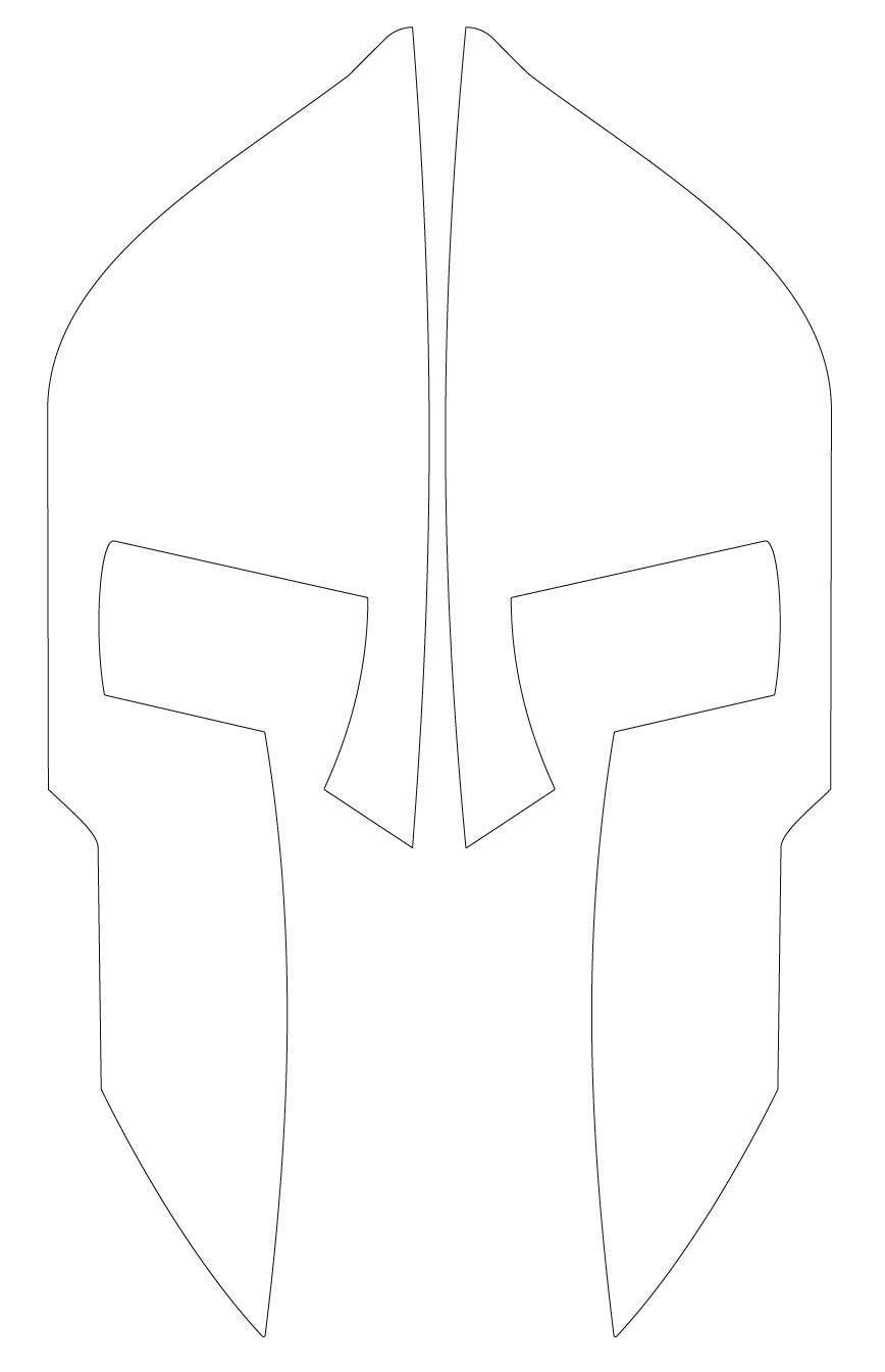SPARTAN REAR HELMET REFLECTIVE HELMET DECAL