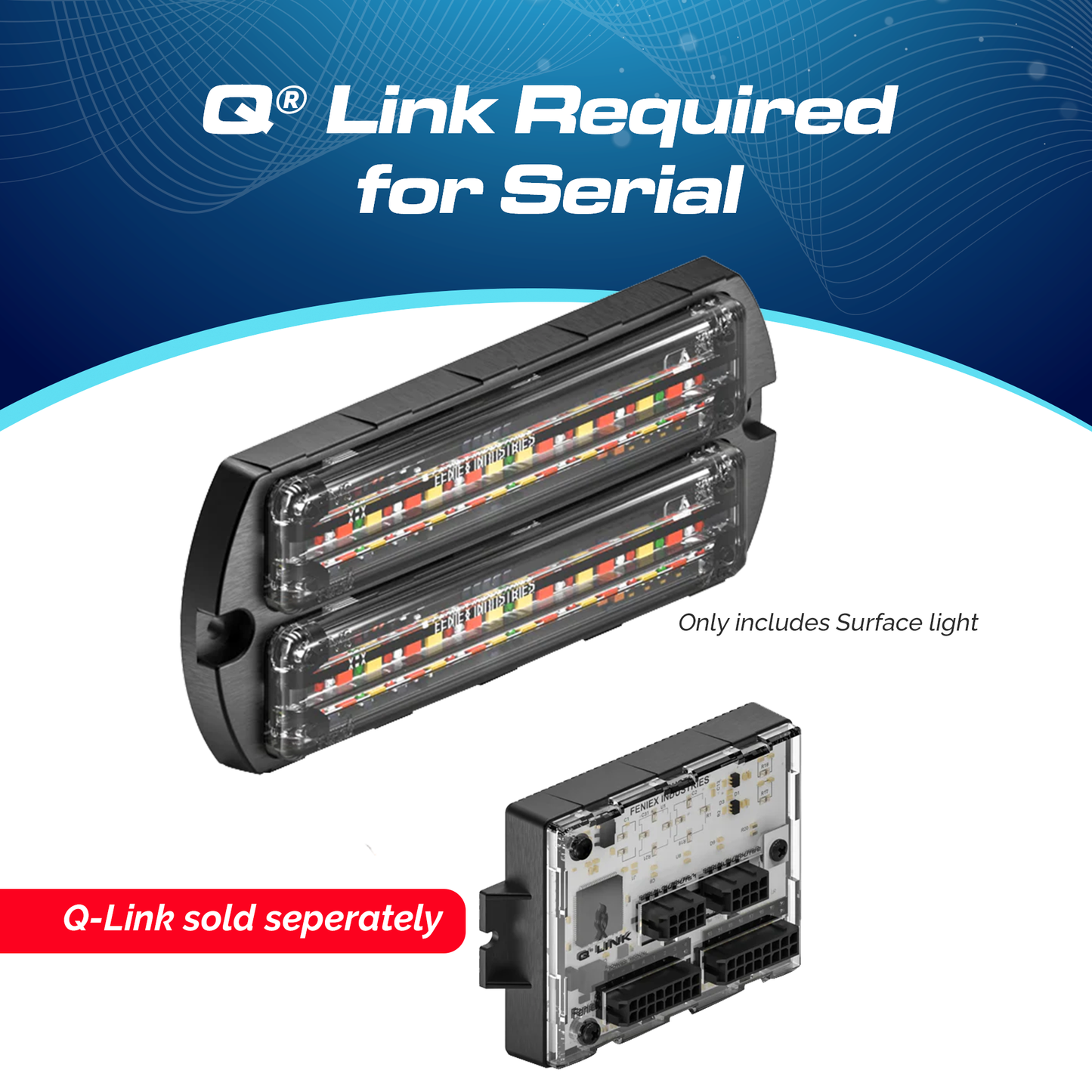 Feniex Q Series Flat Dual Surface Mount