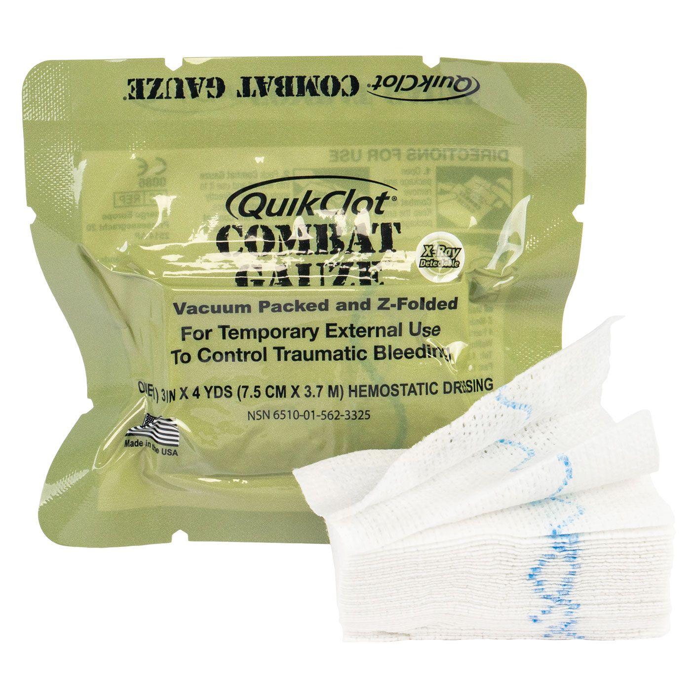 QUICKCLOT Z-FOLD VACUUM PACKET HEMOSTATIC COMBAT GAUZE