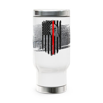 Firefighter Blackout Stainless Steel Travel Mug