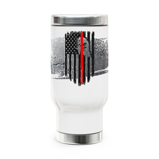Firefighter Blackout Stainless Steel Travel Mug