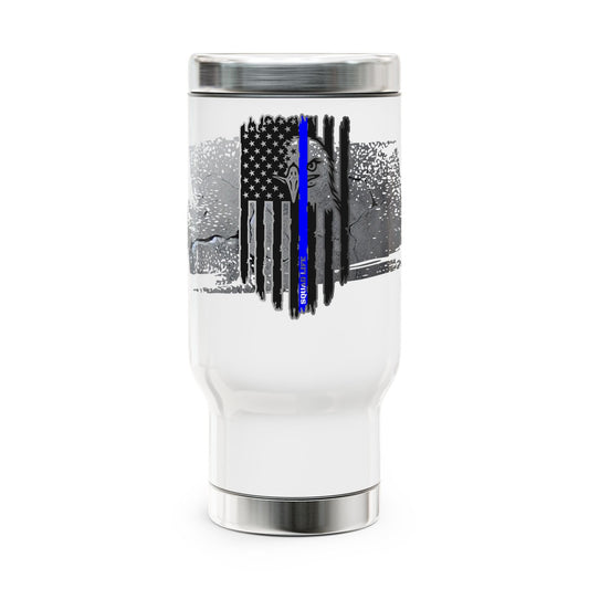 Police Blackout Stainless Steel Travel Mug