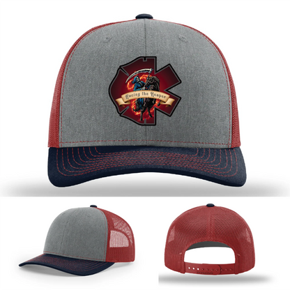 Fire and EMS Reaper Leather Patch Hat