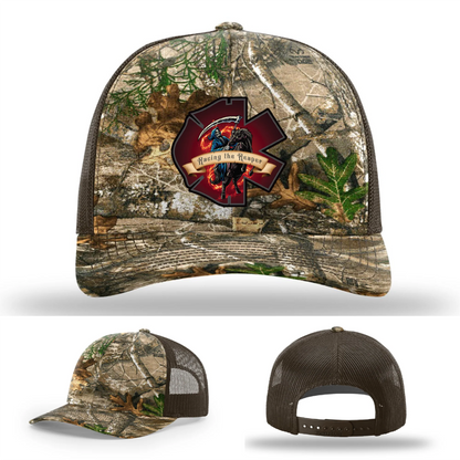 Fire and EMS Reaper Leather Patch Hat