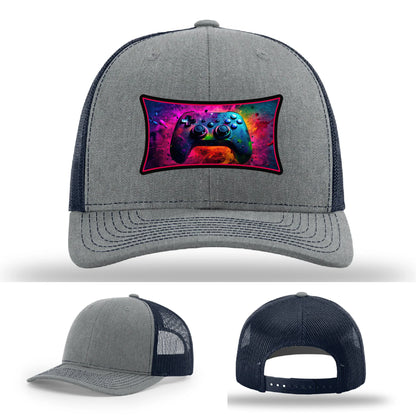 Next Level Gamer Leather Patch Hat Controller Graphic