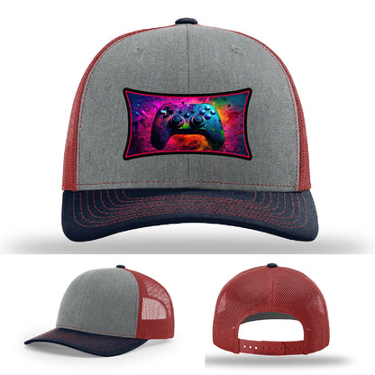 Next Level Gamer Leather Patch Hat Controller Graphic