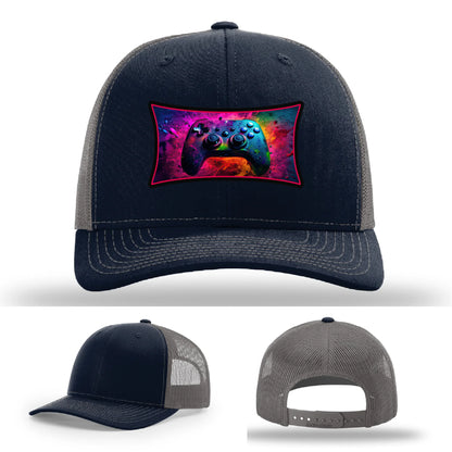 Next Level Gamer Leather Patch Hat Controller Graphic