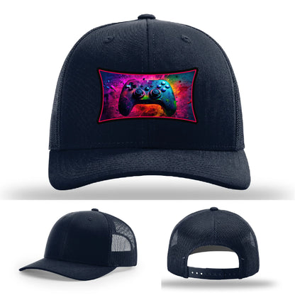Next Level Gamer Leather Patch Hat Controller Graphic