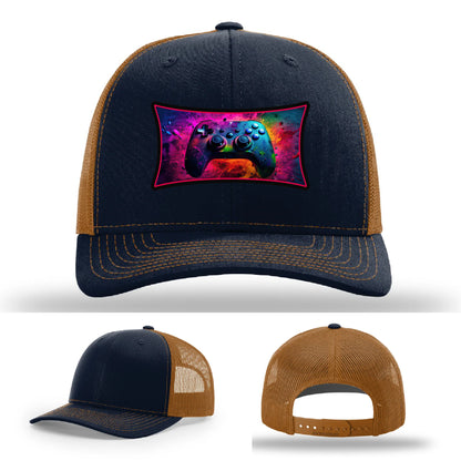 Next Level Gamer Leather Patch Hat Controller Graphic