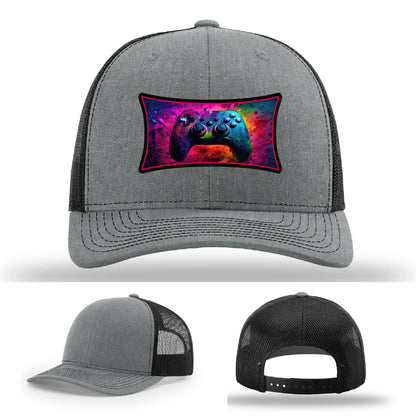 Next Level Gamer Leather Patch Hat Controller Graphic