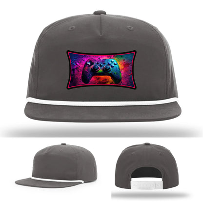 Next Level Gamer Leather Patch Hat Controller Graphic