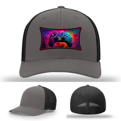Next Level Gamer Leather Patch Hat Controller Graphic