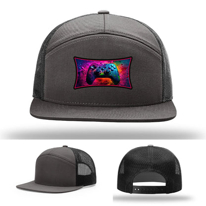Next Level Gamer Leather Patch Hat Controller Graphic