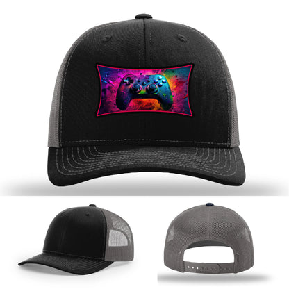 Next Level Gamer Leather Patch Hat Controller Graphic